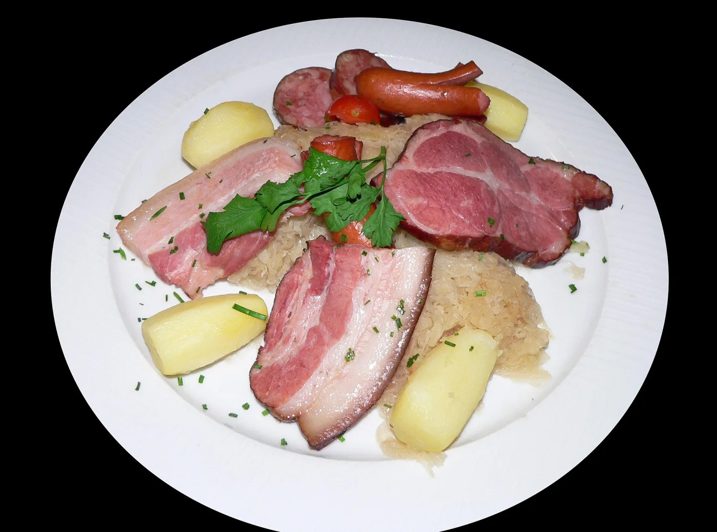 Choucroute garnie, a variety of Sauerkraut